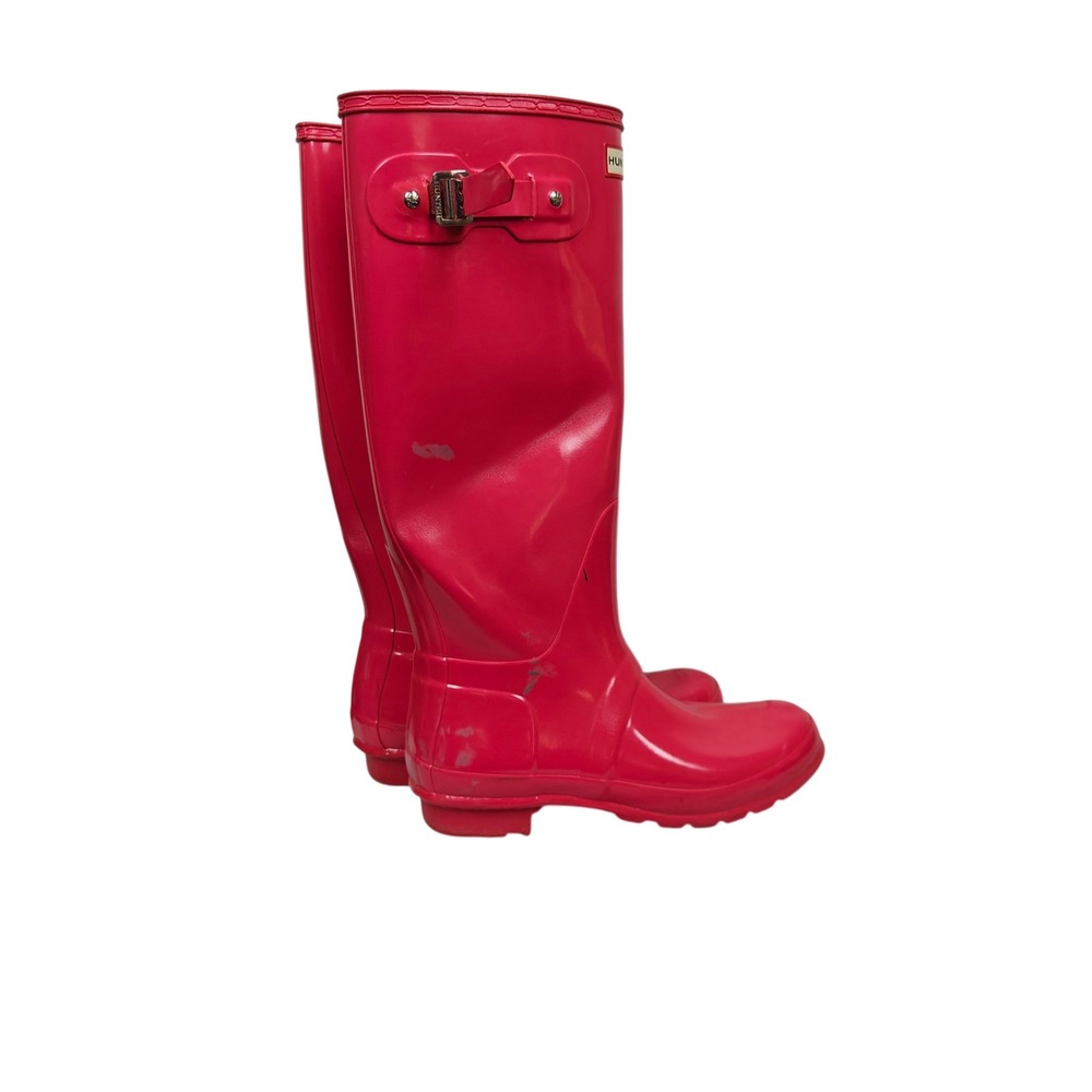 Hunter Original Tall Rain Boots Pink Waterproof WFT1000RGL Womens 9 US 7 UK - Picture 2 of 6